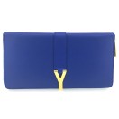 YSL 314991/BJ50J 拉鏈銀包 (藍色)