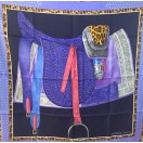 愛馬仕Carre絲巾 (藍/紫/啡)