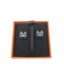愛馬仕 Pop H 耳環(1C 藍色) H