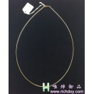 愛馬仕H標誌金屬頸鍊 (78 藍色)